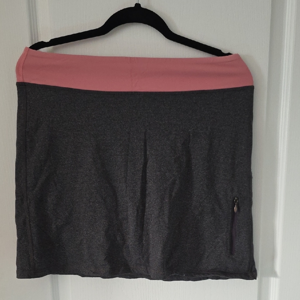 Tuff Athletics Pink and Gray Mini Skirt